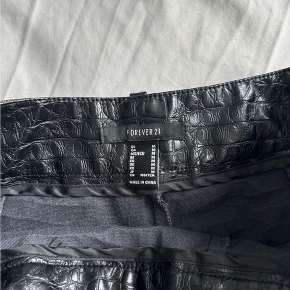 Forever21 Faux Leather Skort, Wrap Skirt - Picture 3 of 5